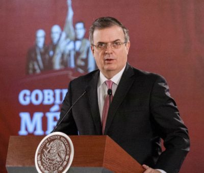 Ebrard informará hoy sobre situación en frontera sur AMLO