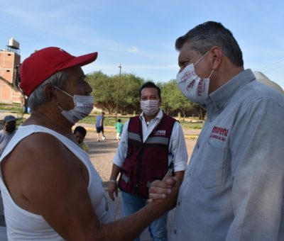 Ricardo Ferro Baeza visitó la Plaza San Miguel, Cuevitas y la colonia San Antonio.