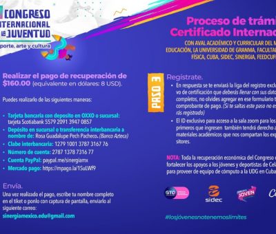 Organizan primer congreso internacional de la juventud