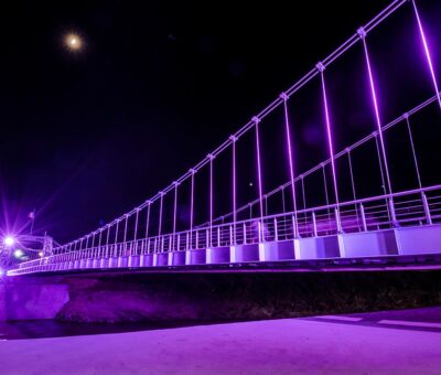 Iluminan de rosa monumentos y edificios de gobierno en Cortazar