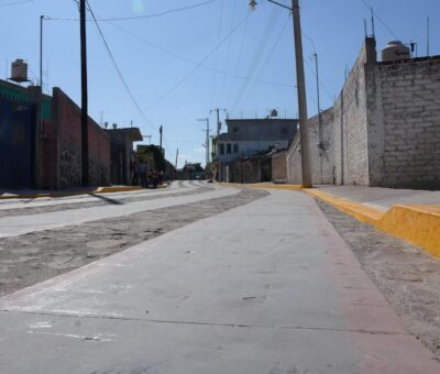 Calle Miguel Hidalgo, pbra de calidad en San José de Peralta