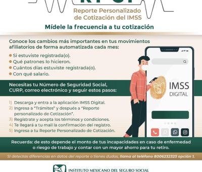 Invita IMSS Guanajuato a trabajadoras y trabajadores a consultar su Reporte Personalizado de Cotización