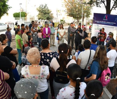 Mejoran parque vecinal de Fraccionamiento Floresta