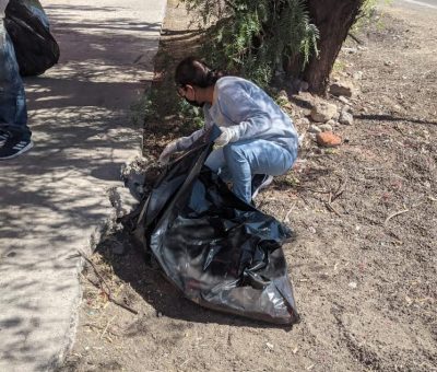 Actividad de limpieza en Carretera Abasolo – Estación Joaquín