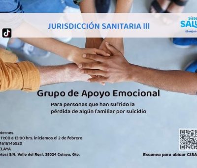 SSG ofrece servicios de acompañamiento a familiares y allegados a una perdida por suicidio