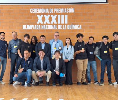 Estudiantes del Colegio del Nivel Medio Superior obtienen medallas en la XXXIII Olimpiada Nacional de Química