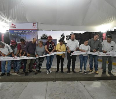 La localidad de Javier Mina tendrá 3 calles rehabilitadas gracias al programa “Presidente en tu colonia”, esta obra tendrá una inversión de 8 millones 240 mil 915 pesos