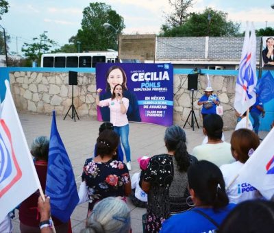 Cierra Cecilia Pöhls su campaña con éxito en San José de Llanos