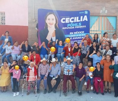 Continúa Cecilia Pöhls visitando los hogares guanajuatenses a 8 días de concluir campaña