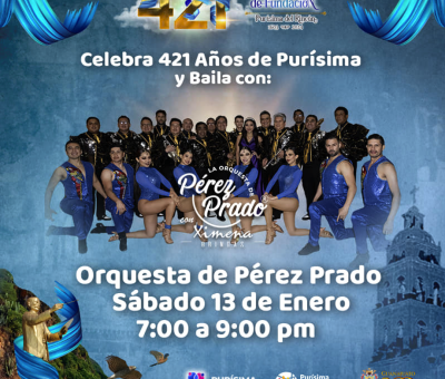 Orquesta Pérez Prado y la Sonora Santanera se presentarán para el 421 Aniversario