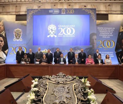 Concluyen trabajos de la Comisión de Celebraciones por los 200 Años de Guanajuato como Entidad Federativa, Libre y Soberana