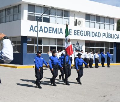 Promueven valores cívicos en Academia de Policía