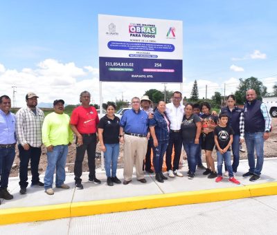 Supervisan pavimentación en La Calera