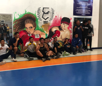 Se realizó mural con los íconos del boxeo mexicano en la Unidad Deportiva Sur