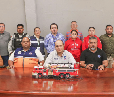 Reunión con autoridades para establecer los puntos críticos por la precipitación atípica de lluvia