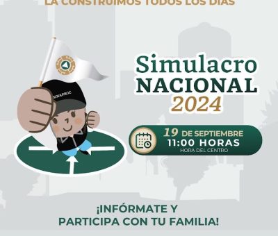 Convocan a ciudadanía a sumarse a Mega Simulacro Nacional de sismo