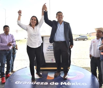 Cumplen autoridades con puente vehicular de La Soledad