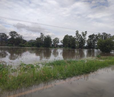 ** URGENTE en la comunidad de Frías de Manuel Doblado, se reventó presa