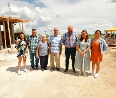 Celebra comunidad de Nuevo Paraíso la Edificación del kínder “Joaquín Castro”, con el apoyo de las madres de familia y el Presidente de Silao Carlos García Villaseñor