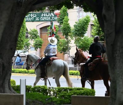 Despiden Cabalgata por la Ruta de la Independencia