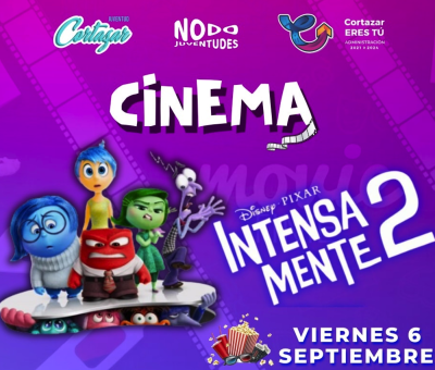 En Nuestro Cinema, viernes 6 estaremos proyectando «Intensamente 2»