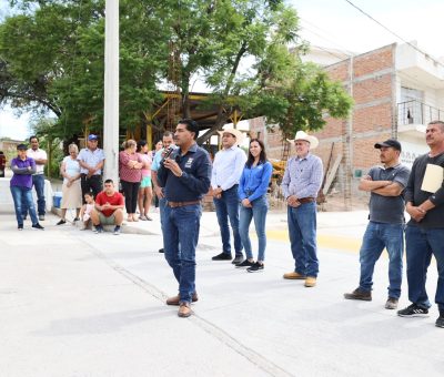 Aplica Municipio con colaboración del Estado, 17.4 millones de pesos de pavimentaciones