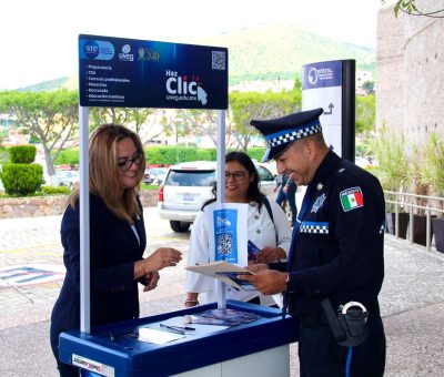 Anuncia Secretariado Ejecutivo del Sistema Estatal de Seguridad Pública y la Universidad Virtual del Estado de Guanajuato, 880 becas para integrantes de las corporaciones municipales y sus familias.