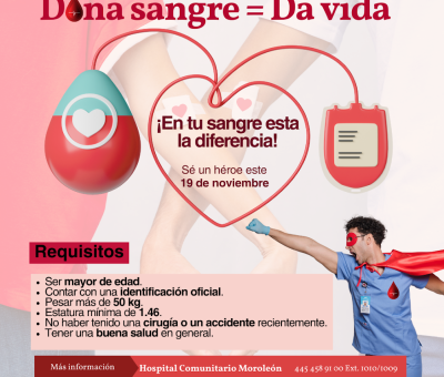 Moroleón lanza la campaña ¿Cómo ser un héroe donando sangre”