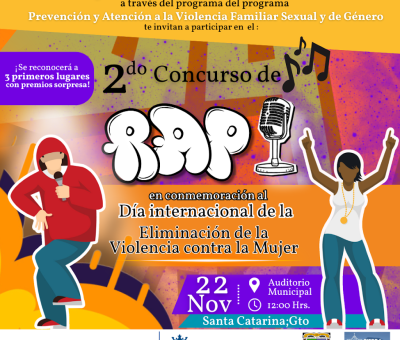 SSG presenta las bases del concurso de rap por el Día Internacional de la Eliminación de la Violencia contra la Mujer