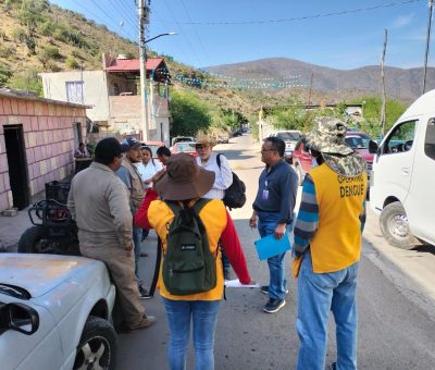 SSG despliega estrategia de prevención del dengue en Xichú