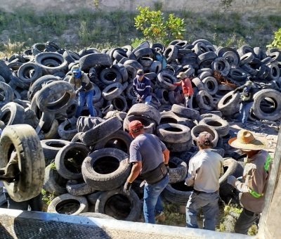 Purísima activa programa Tira Tu Llanta, para evitar casa del dengue, deterioro o quemas.