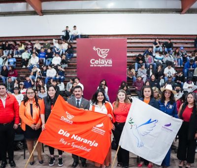 Municipio de Celaya y Tecnológico de Roque conmemoran el Día Naranja