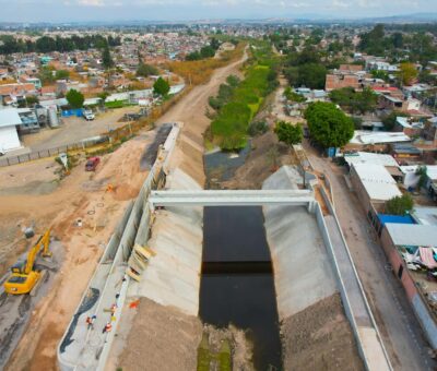 Puente de Las Ánimas, en Irapuato, lleva un 76% de avance